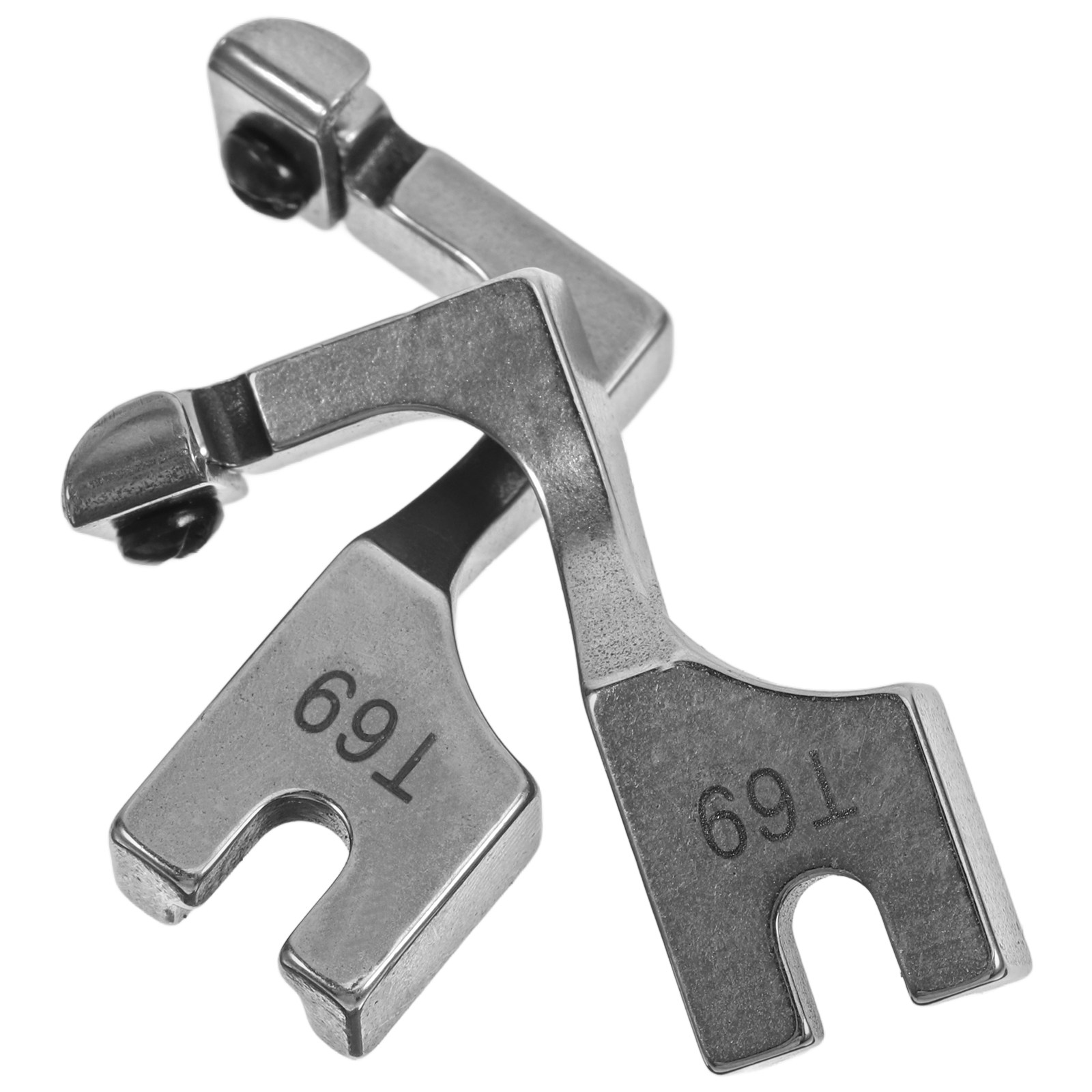 Zipper Foot Presser - 2 stuks stalen verstelbare ritsvoet voor
