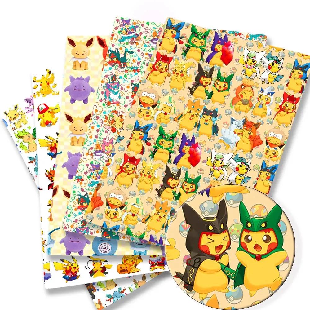 Sewing Production - Pokemon Cartoon Fabric 140*50Cm Handgemaakte Naaien