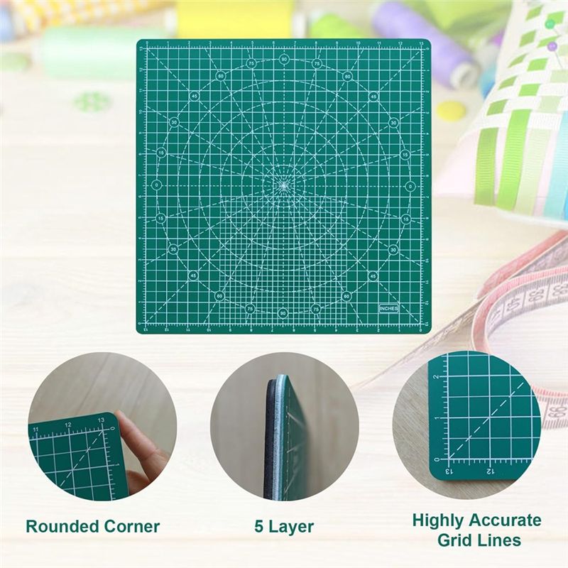 Cutting Mat Self Heal - ABUN Zelfhelende, draaibare snijmat, 360 graden,