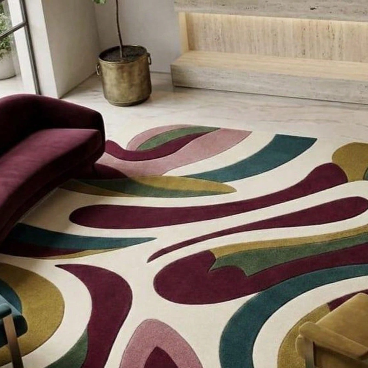 Century Textile & Sewing Supply Online Shopping - Tapijt met abstract patroon, tapijt in