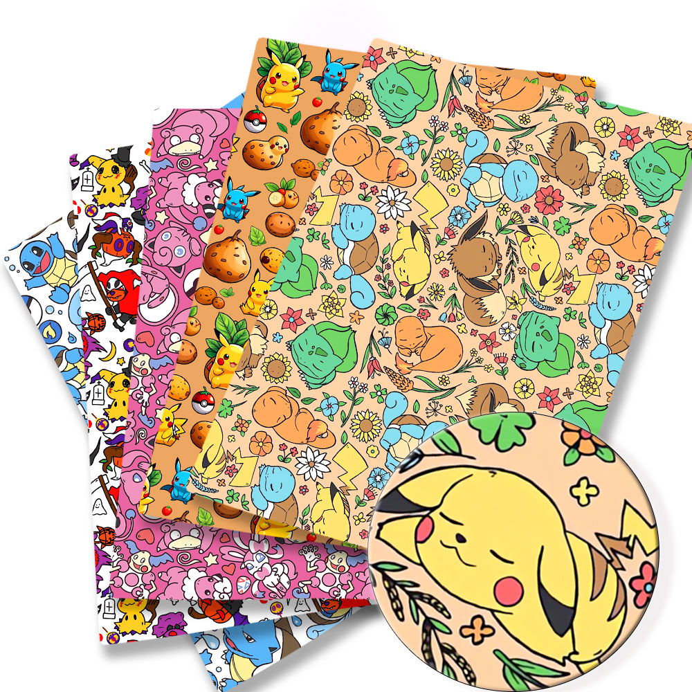 Sewing Production - Pokemon Cartoon Fabric140*50cm Handgemaakte Naaien Patchwork