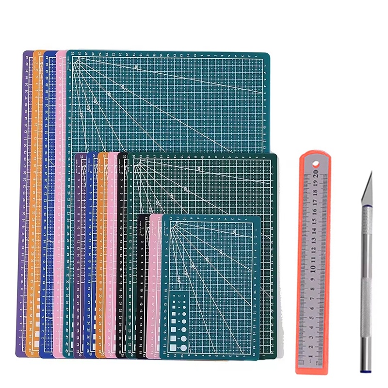 Cutting Mat Self Heal - Zelfhelende snijmatset A3/A4/A5 PVC-mat met snijmes