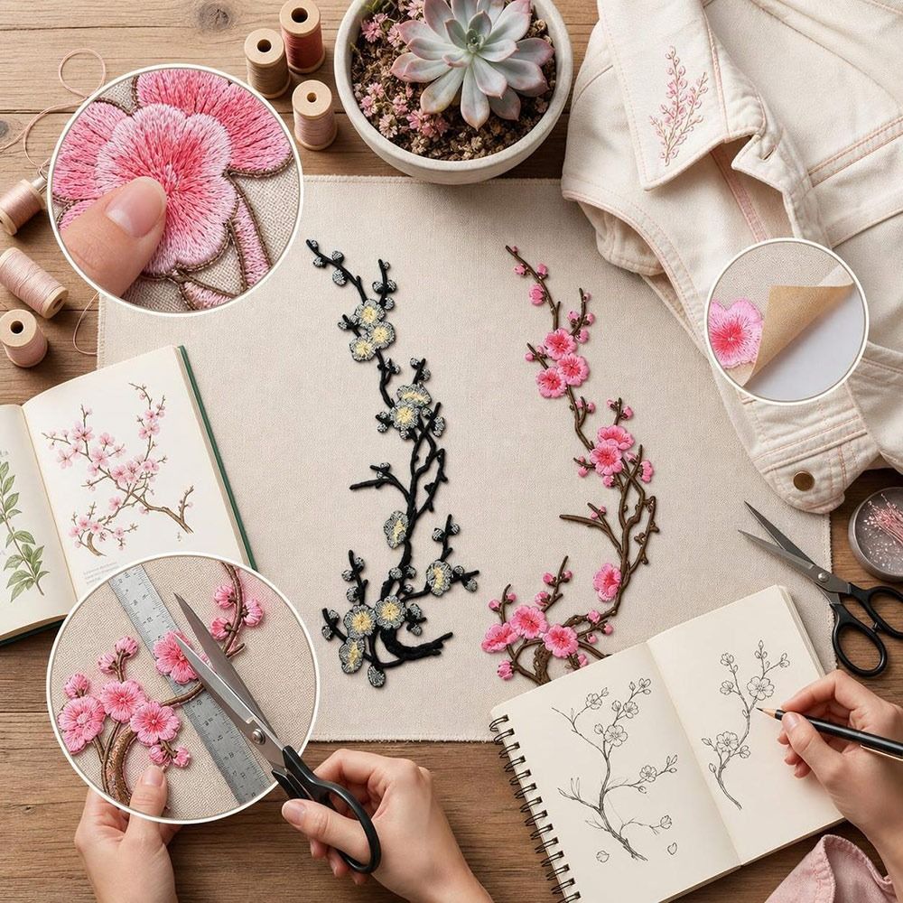 DIY Kersenbloesem Strijkapplic - Textile For Sewing recensie en prijs