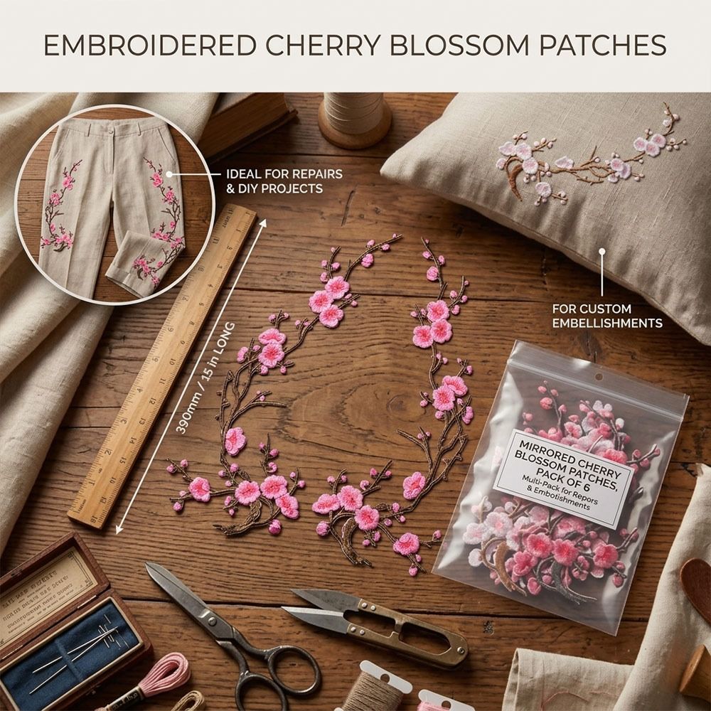 DIY Kersenbloesem Strijkpatche - Textile For Sewing recensie en prijs