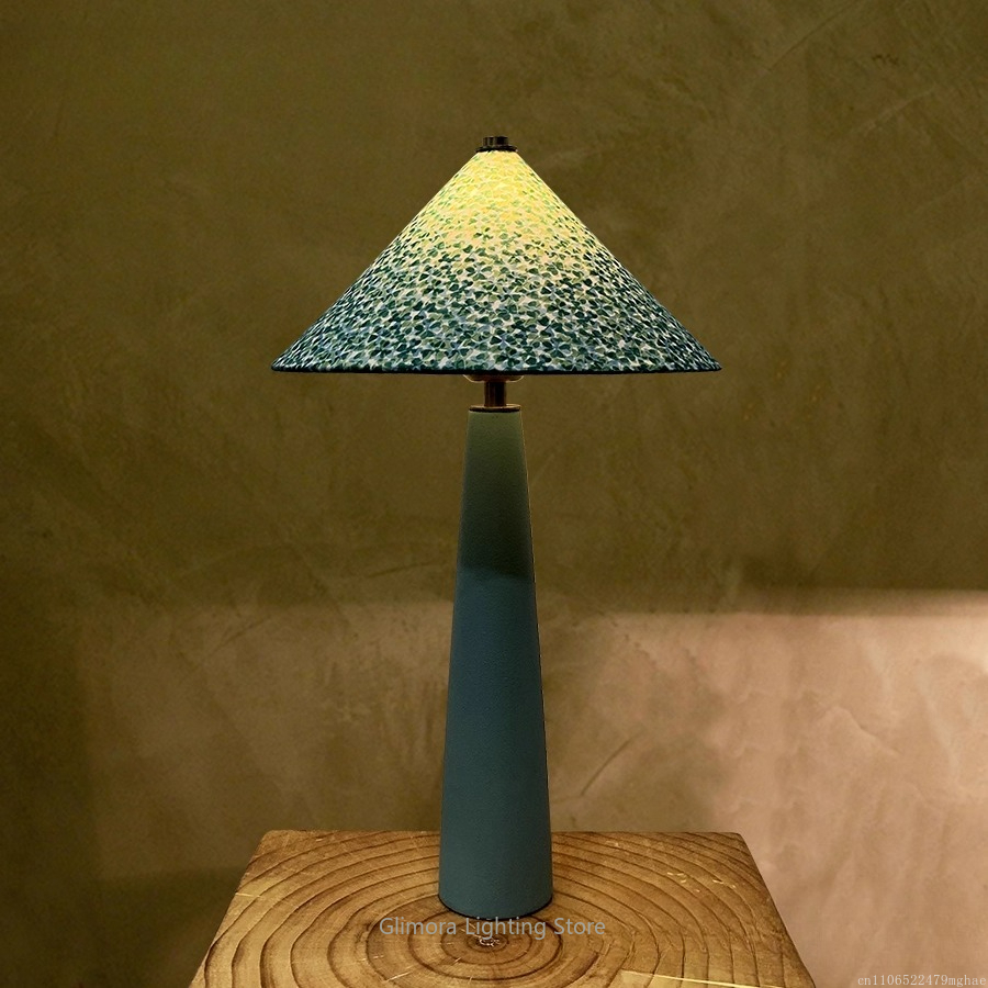 Blauwgroene tafellamp in parap - Century Textile & Sewing Supply Online Shopping recensie en prijs
